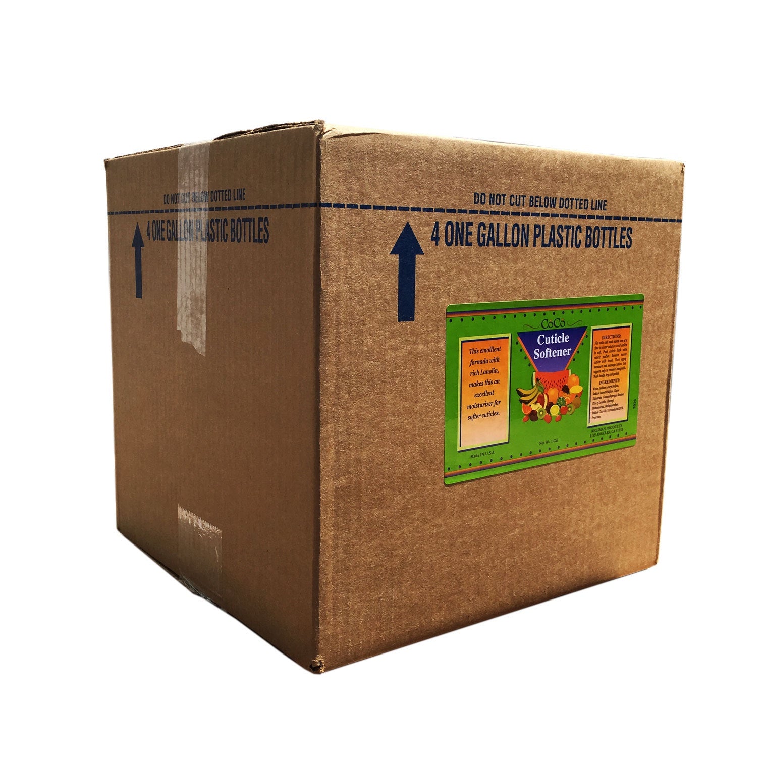 4-Gallon Case of Coconut Cuticle Softener for Spa Manicure and Pedicure