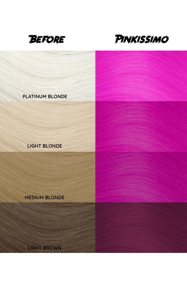 Crazy Color 150ML 5.07 oz Semi - Permanent Pinkissimo Hair Dye