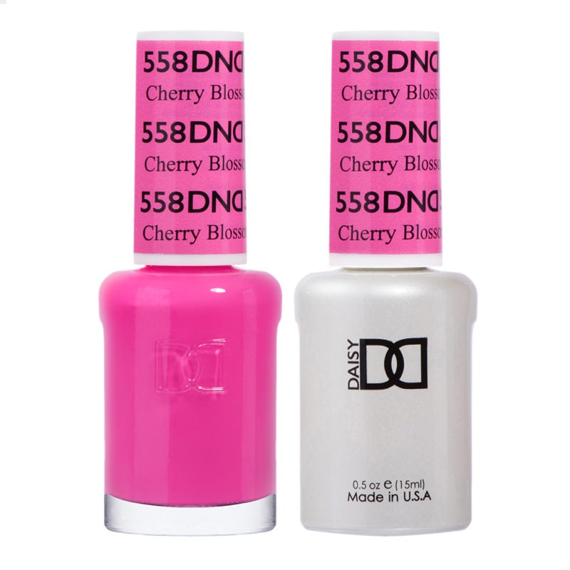 DND Duo Gel Polish and Matching Lacquer - Cherry Blossom Shade #558