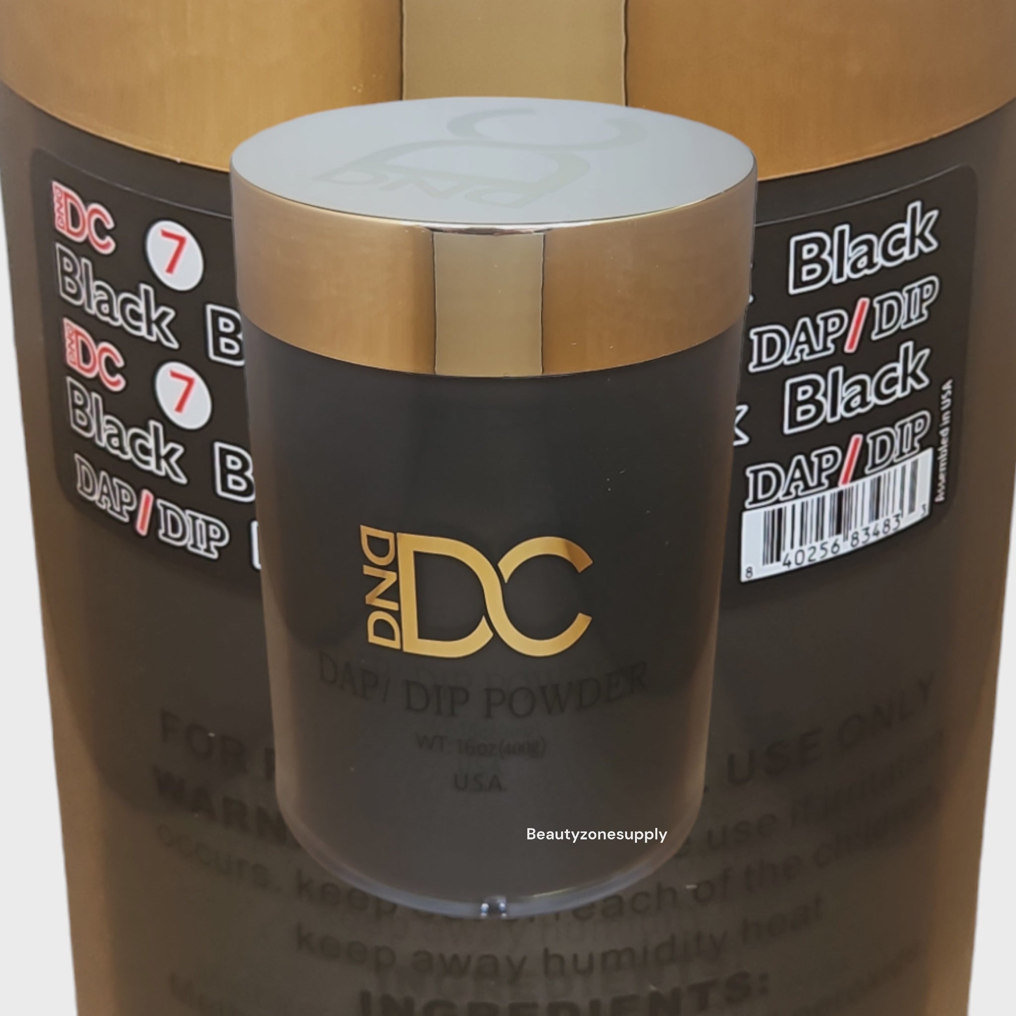 DC DND Premium #007 Black Dip & Acrylic Powder, 16 oz