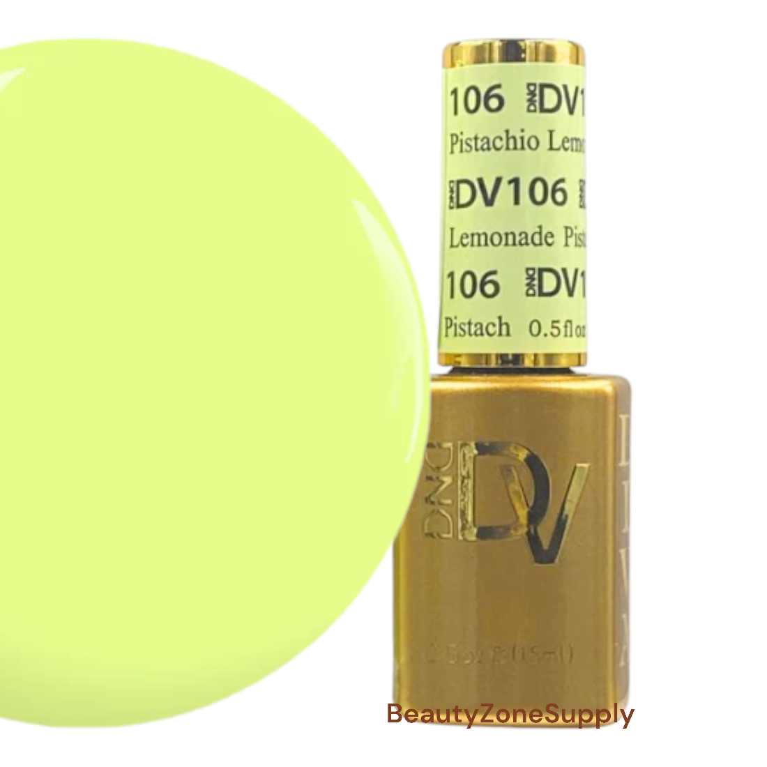 DND Diva 0.5 oz Gel Polish in Refreshing Lemonade Pistachio Shade
