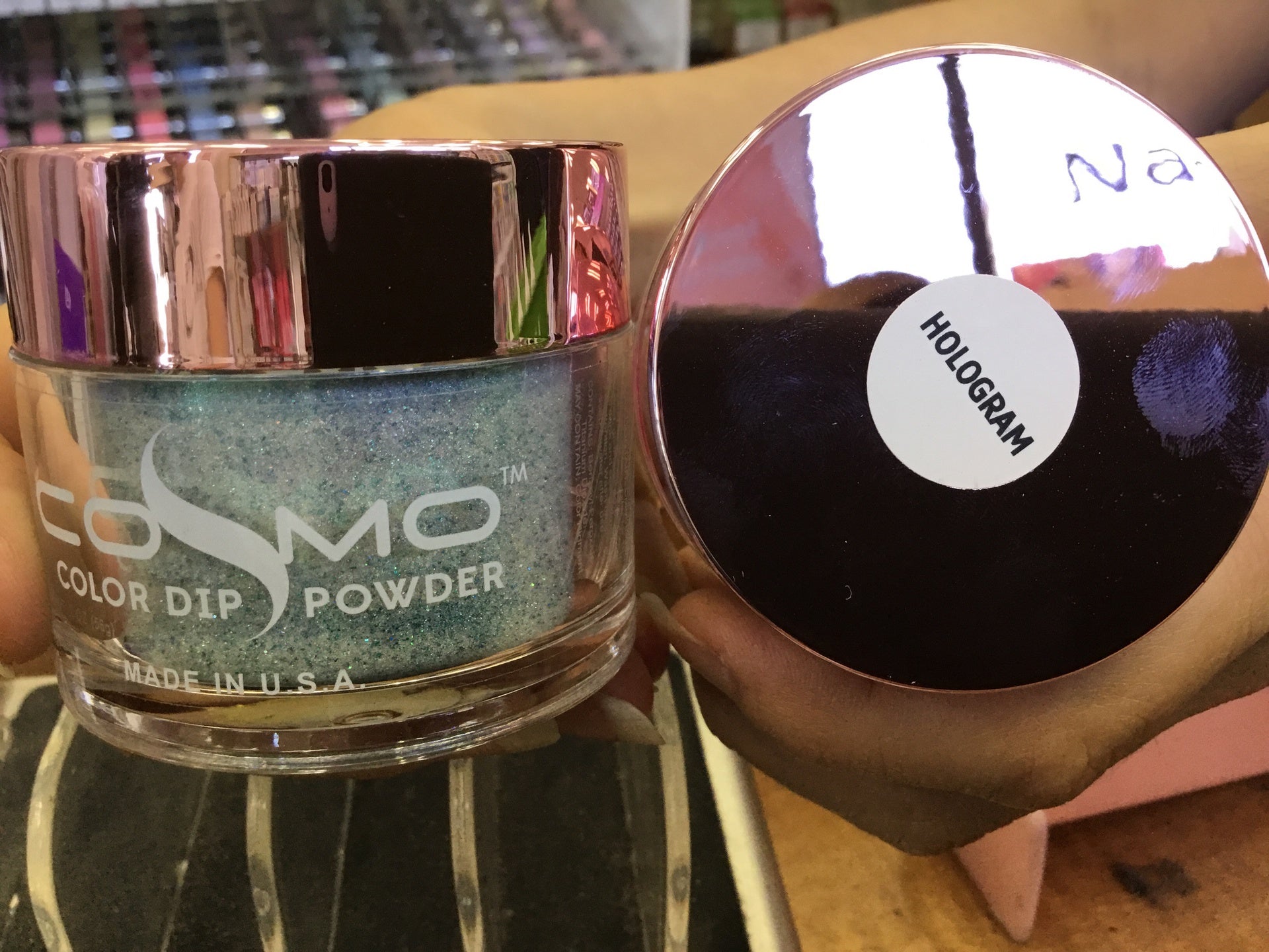2 - ounce Cosmo Brand Holographic Dipping Powder for Nail Art