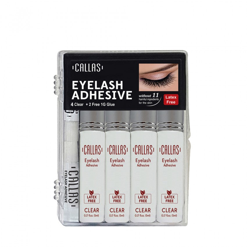 Callas Clear Eyelash Adhesive Glue Set - 4 Pieces