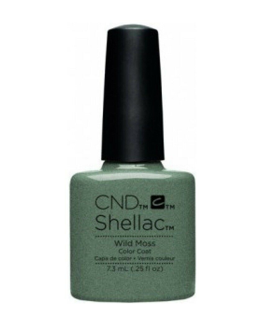 Cnd Shellac Nail Polish in Wild Moss Color, 0.25 Fl Oz