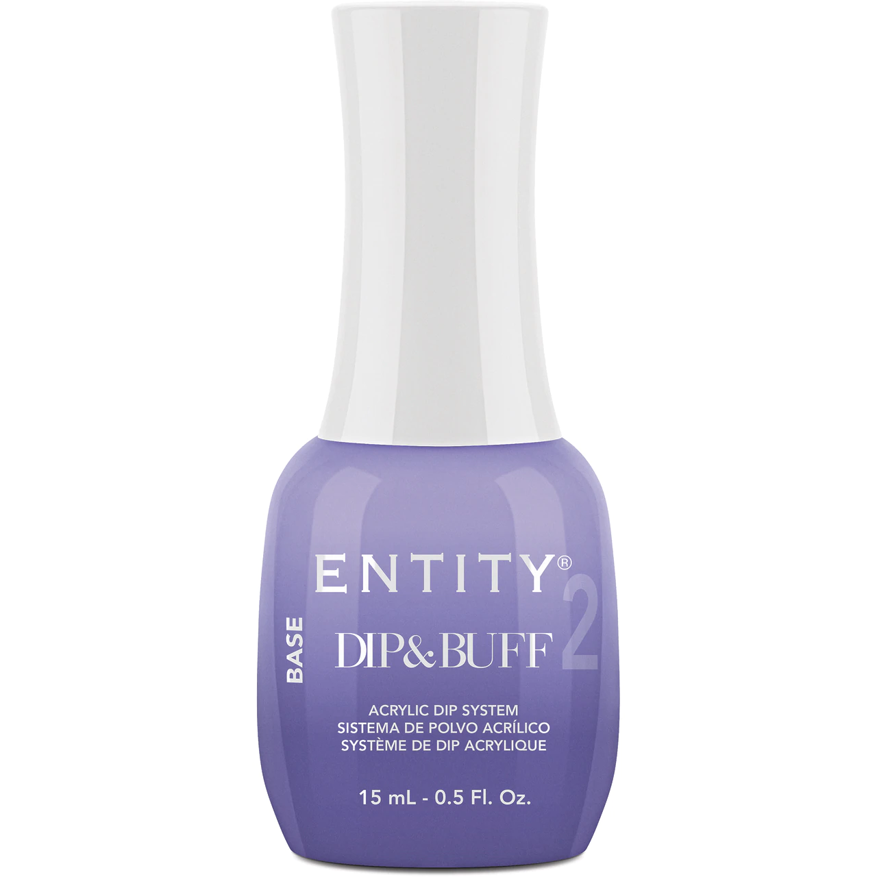 Entity Dip & Buff Nail Liquid System #2 - Base Coat for Professional Nail Care, 15 mL | 0.5 fl oz - 5301001