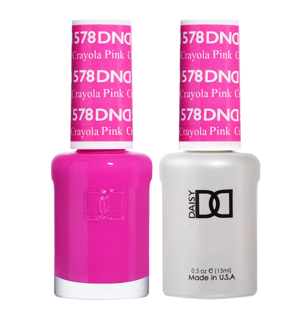 DND Duo Set: Gel Polish and Lacquer in Crayola Pink Shade #578