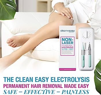 Clean and Effortless Personal Electrolysis Device for Facial and Body Hair Removal #45026