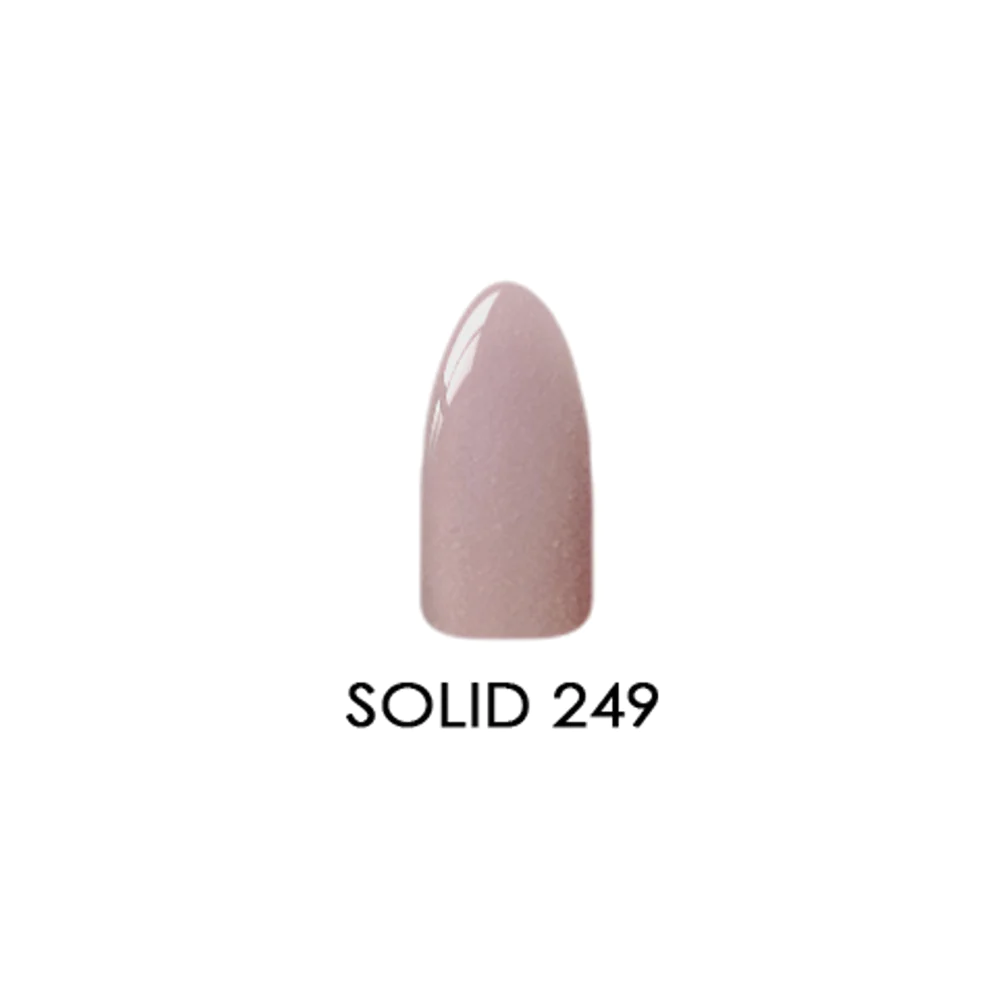 2 - ounce Solid Chisel Acrylic and Dipping Powder, Color Code 249 for Nail Art
