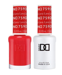 DND Duo Set of Gel Polish and Lacquer in Lava Color #759