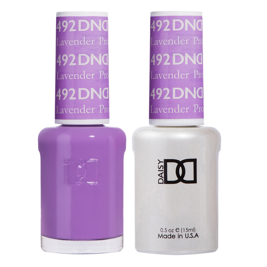 DND Duo Gel Polish and Matching Lacquer in the Color of Lavender Prophet #492