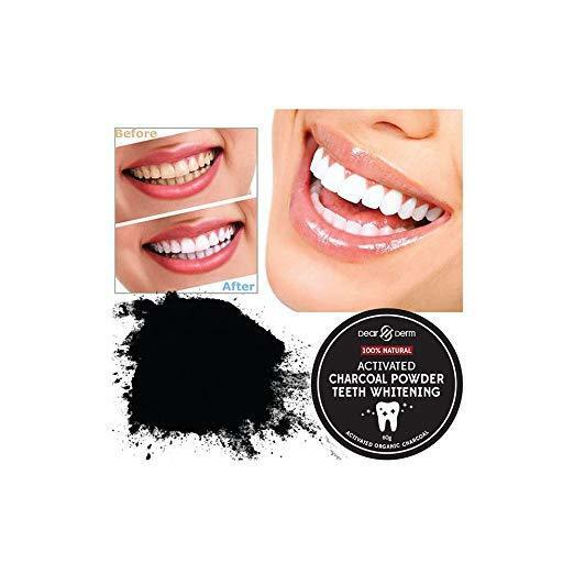 Dearderm Premium Activated Charcoal Powder for Teeth Whitening and Oral Care