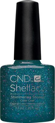 CND Shellac Shimmering Shores - 0.25 Fl Oz Sparkling Gel Polish