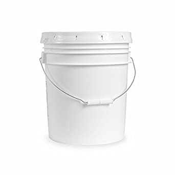 5 - Gallon Empty Plastic Pail for Versatile Use