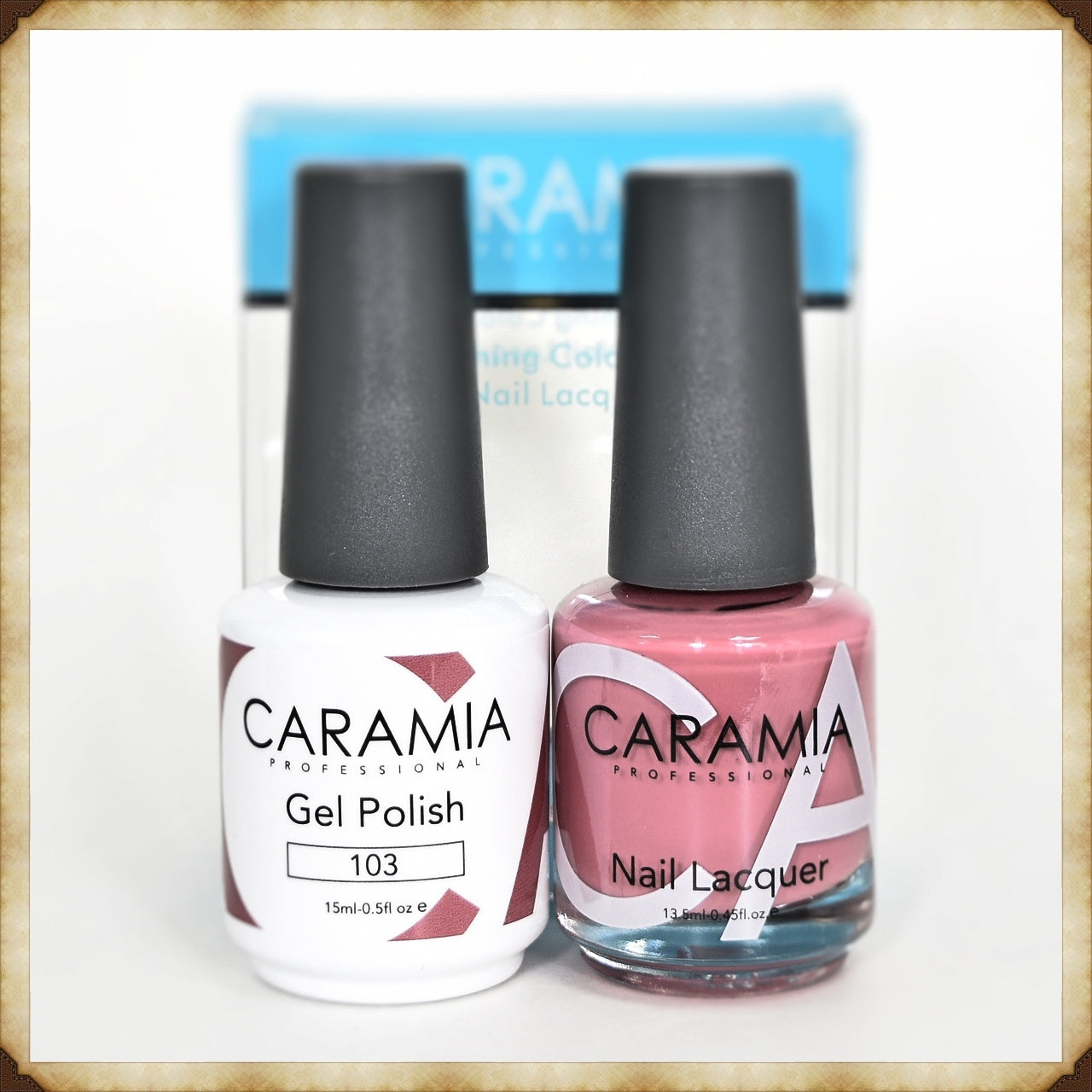 Caramia Dual - Purpose Gel Nail Polish and Lacquer Set, Shade 103