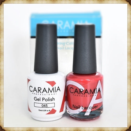 Caramia Brand Dual - Function Gel Nail Polish and Lacquer Set 045
