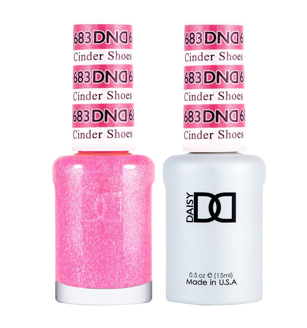 DND Duo Gel Polish and Matching Lacquer - Cinder Shoes #683