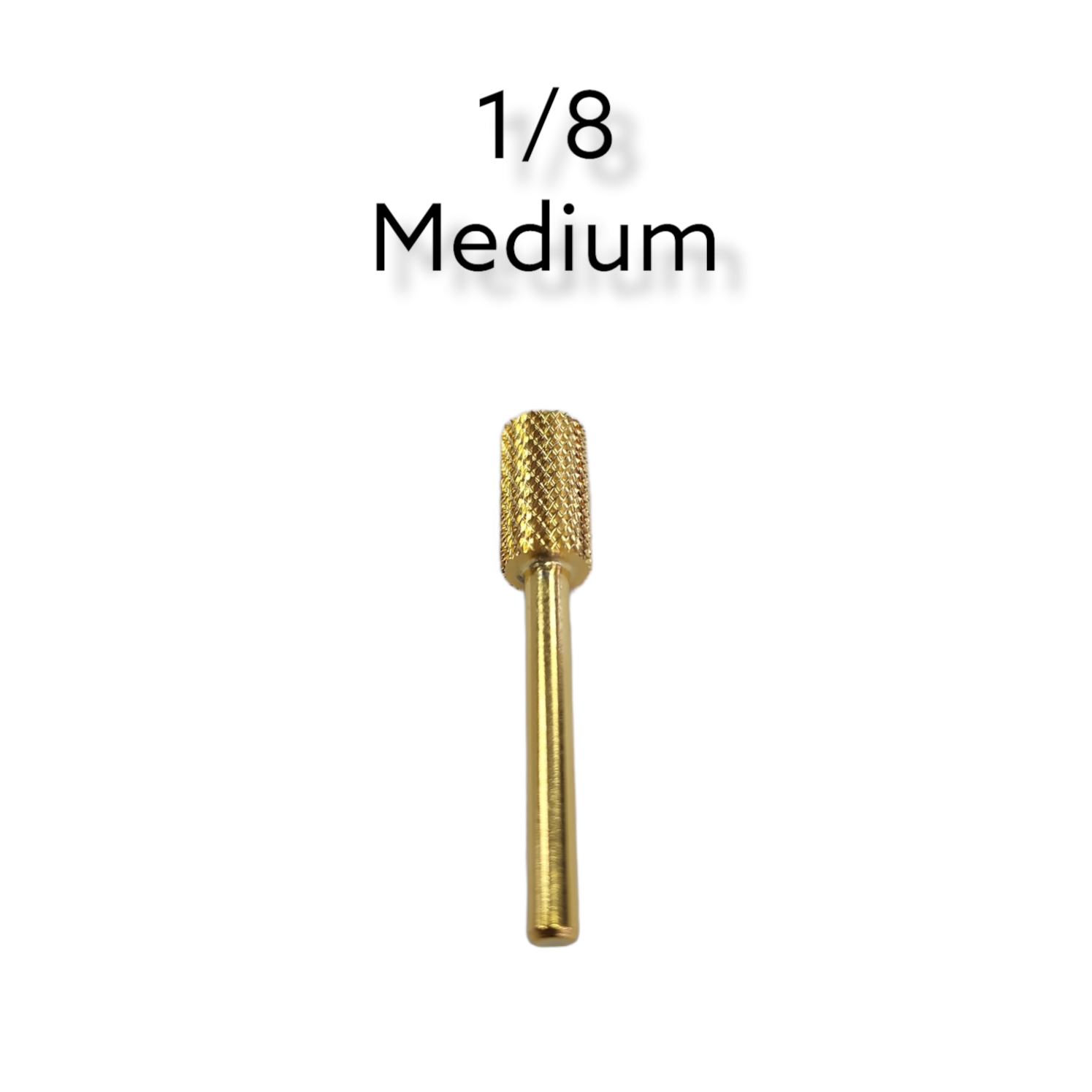 Bz Medium 1/8-Inch Gold Large Barrel Carbide Drill Bit for Efficient Material Removal