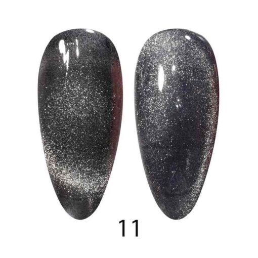 DC dnd 9D Smoothie Cat Eye Gel Polish #11 - Shadow Panther, 0.5 oz
