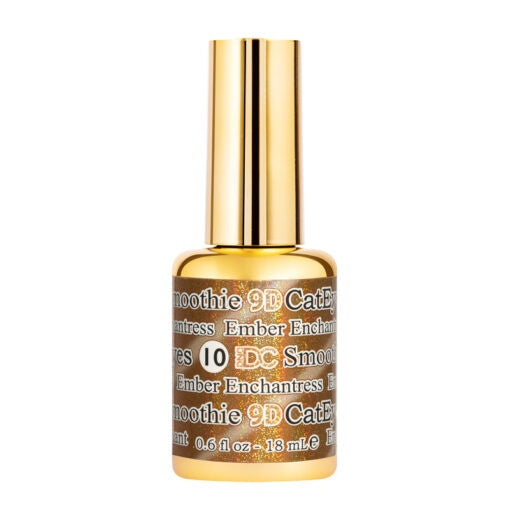 DC DND 9D Cat Eye Smoothie Gel Polish #10 - Ember Enchantress, 0.5 Ounce Bottle