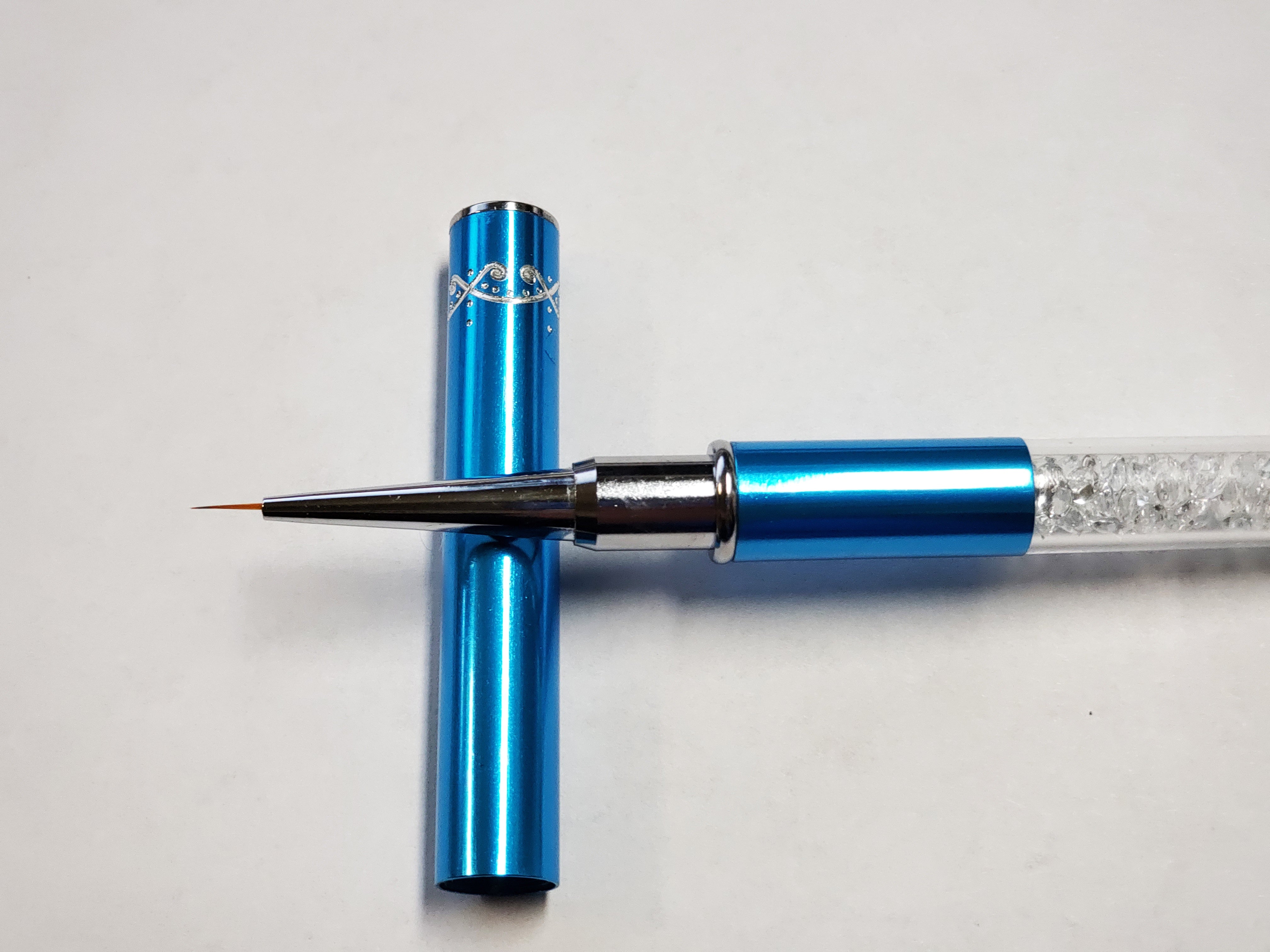 5.5 mm Blue Handle Precision Nail Art Brush for Detailing