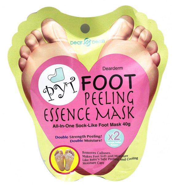 Dearderm Premium Double Strength Foot Essence Peeling Mask for Soft and Moist Feet