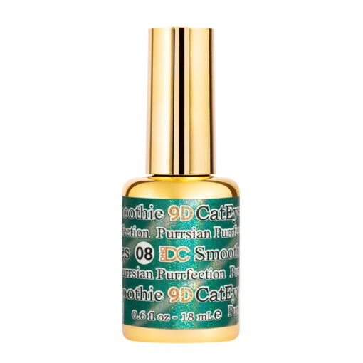 DC DND 9D Cat Eye Smoothie Gel Polish #08 - Purrsian Purrfection, 0.5 Ounce