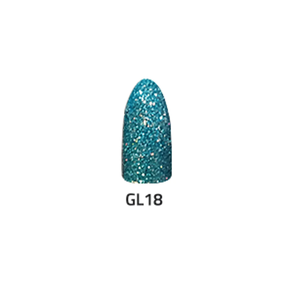 Chisel 2 - ounce Glitter Collection GL18 Acrylic and Dipping Powder for Nail Art