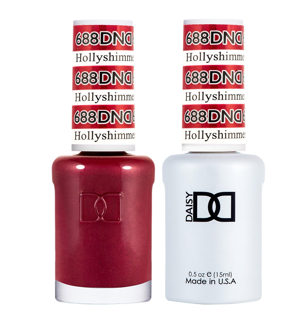 DND Duo Gel & Lacquer with Stunning Holly Shimmer Effect #688
