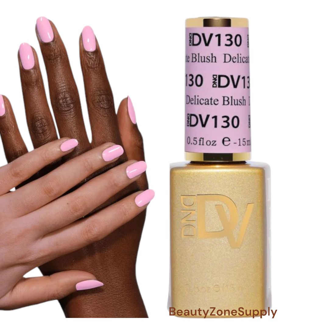 DND Diva 0.5 oz Gel Polish in 130 Delicate Blush Shade