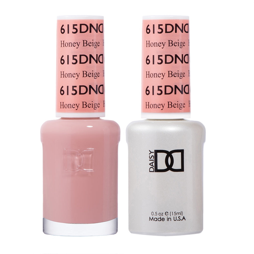 DND Duo Gel Nail Polish and Lacquer Set in Honey Beige Color #615
