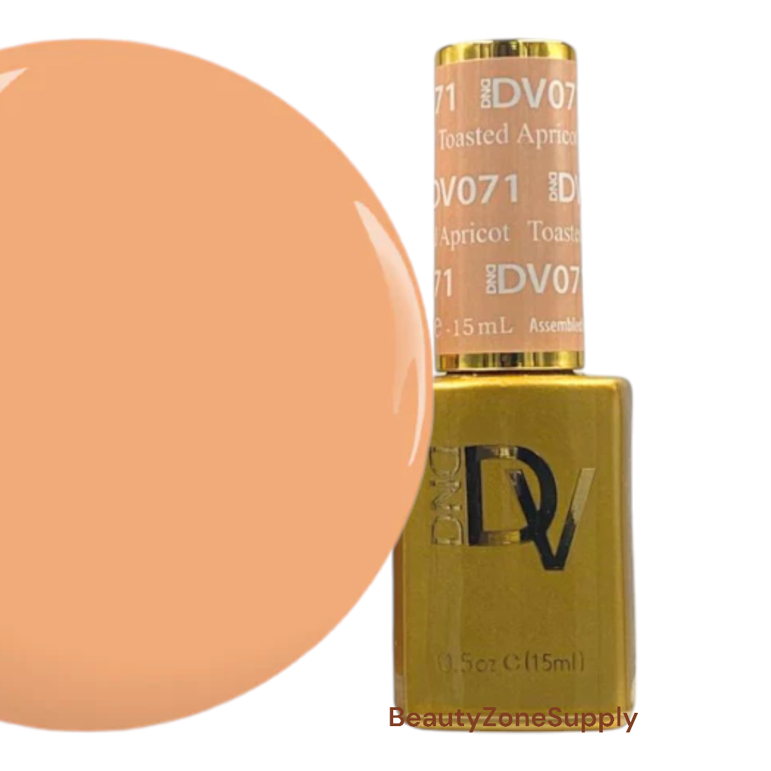 DND Diva 0.5 oz Gel Polish in Toasted Apricot Shade