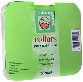 High - Quality Clean & Effortless Pot Wax Drip Collars Pack of 50 Pieces, Item #41106