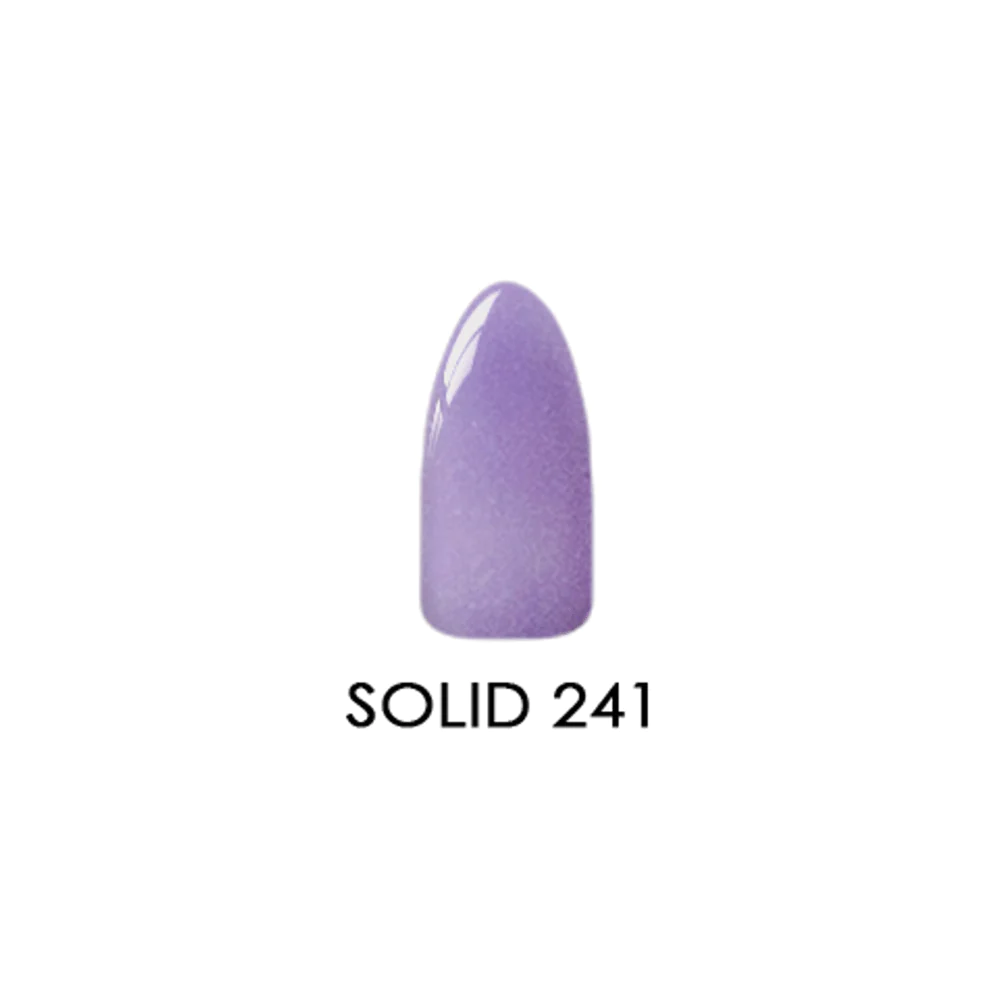 2 oz Solid Chisel 2-in-1 Acrylic and Dipping Powder #241 for Stamped Nail Designs