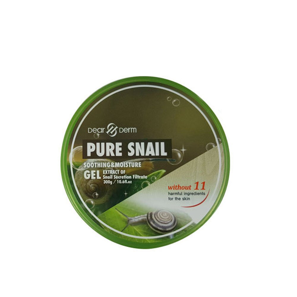 Dearderm Pure Snail Soothing and Moisturizing Gel - 300G (10.6 FL. OZ) for Skin Care