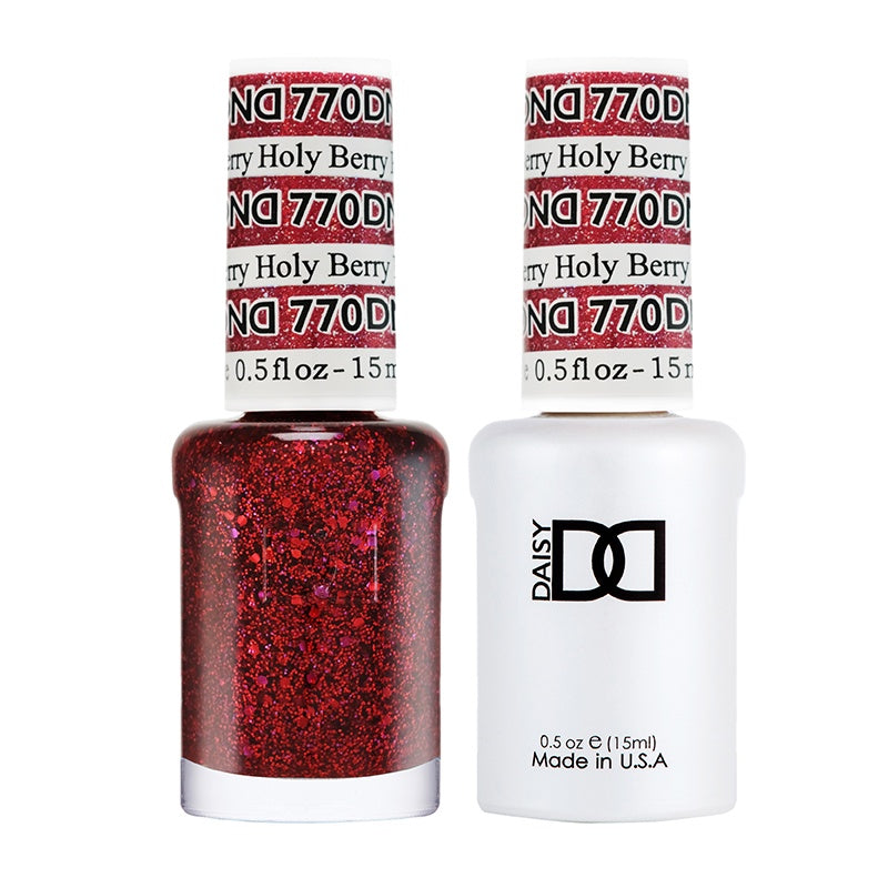 DND Holy Berry #770 Duo Gel Polish and Matching Lacquer