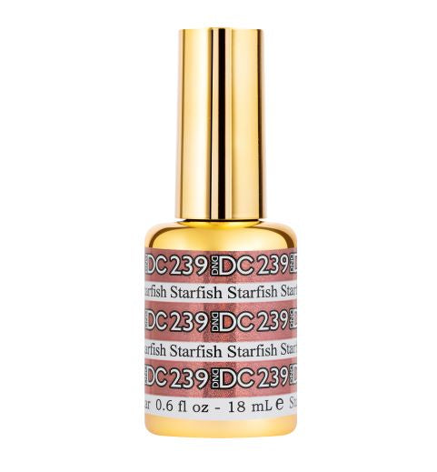 DND DC 0.5 oz Gel Polish in Mermaid Starfish Glitter Metallic Effect #239