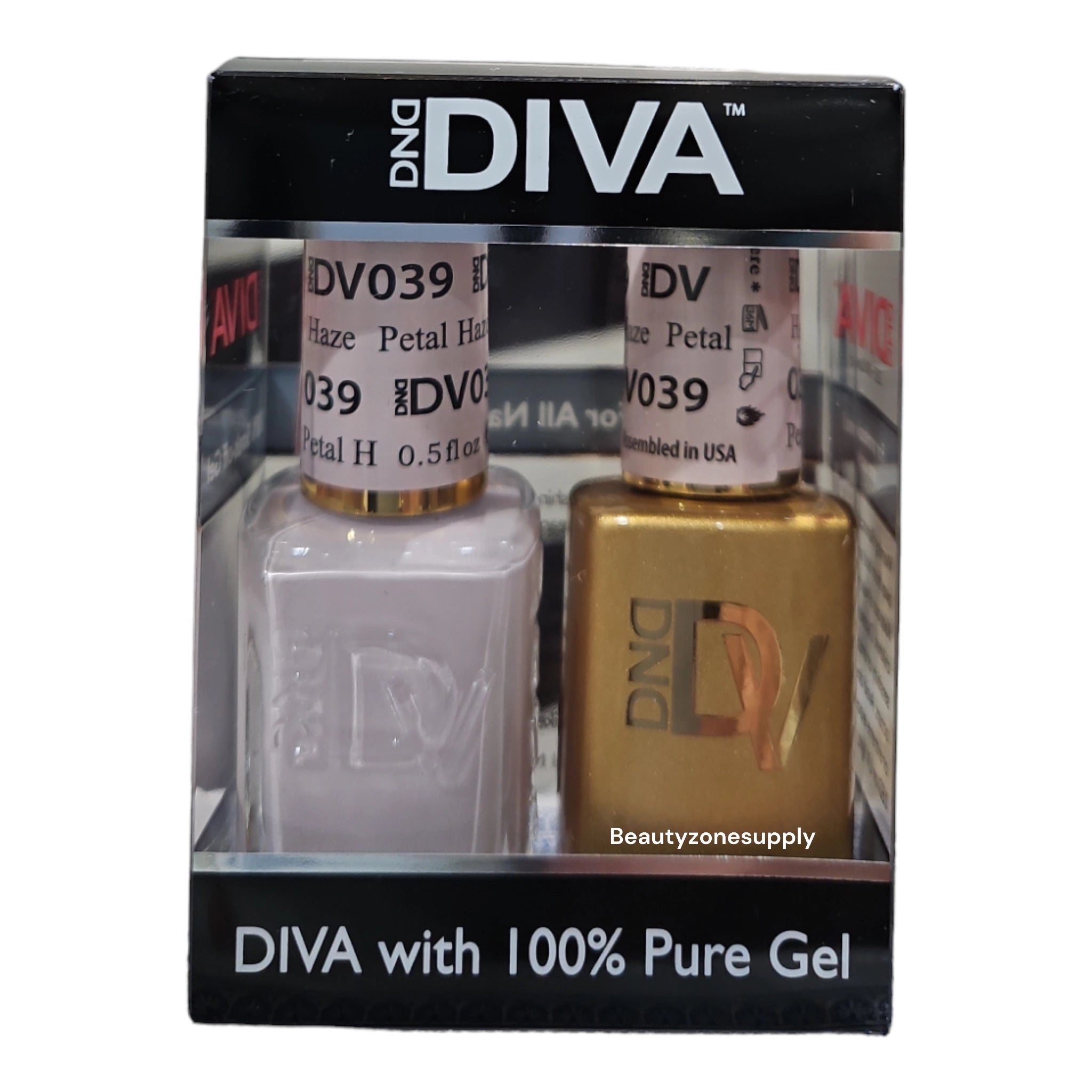 DND Diva Duo Premium Gel & Lacquer Set - 039 Petal Haze Shade