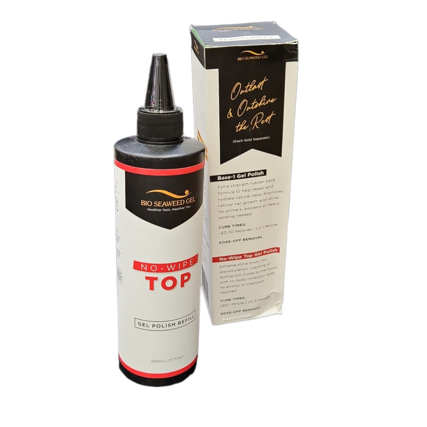 Bio Seaweed No-Wipe Top Coat Refill 17 fl oz (Fills 32 0.5 oz Bottles)