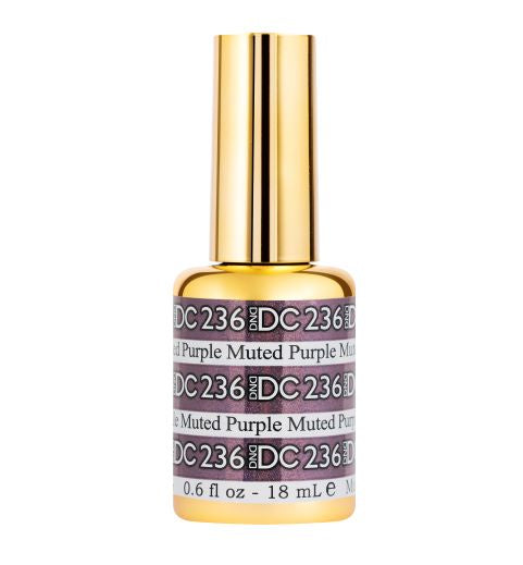 DND DC Mermaid Collection Gel Polish in Muted Purple Shade, 0.5 oz, Product Code #236