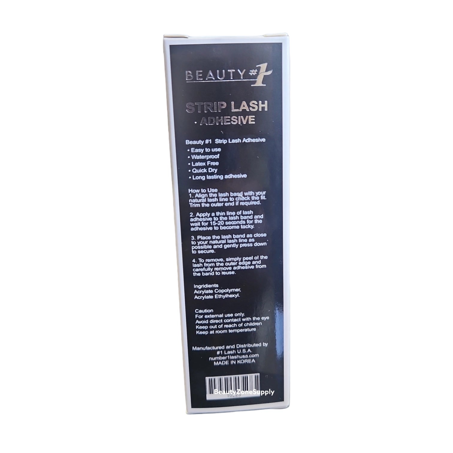 Beauty No. 1 Premium Strip Lash Adhesive Glue in Classic Black - 0.17 oz