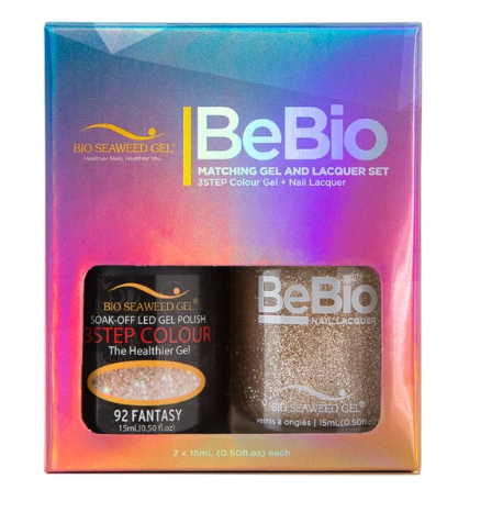 Bio Seaweed Bebio Duo 92 Fantasy 3 - Step Color Gel Polish and Matching Nail Lacquer Set