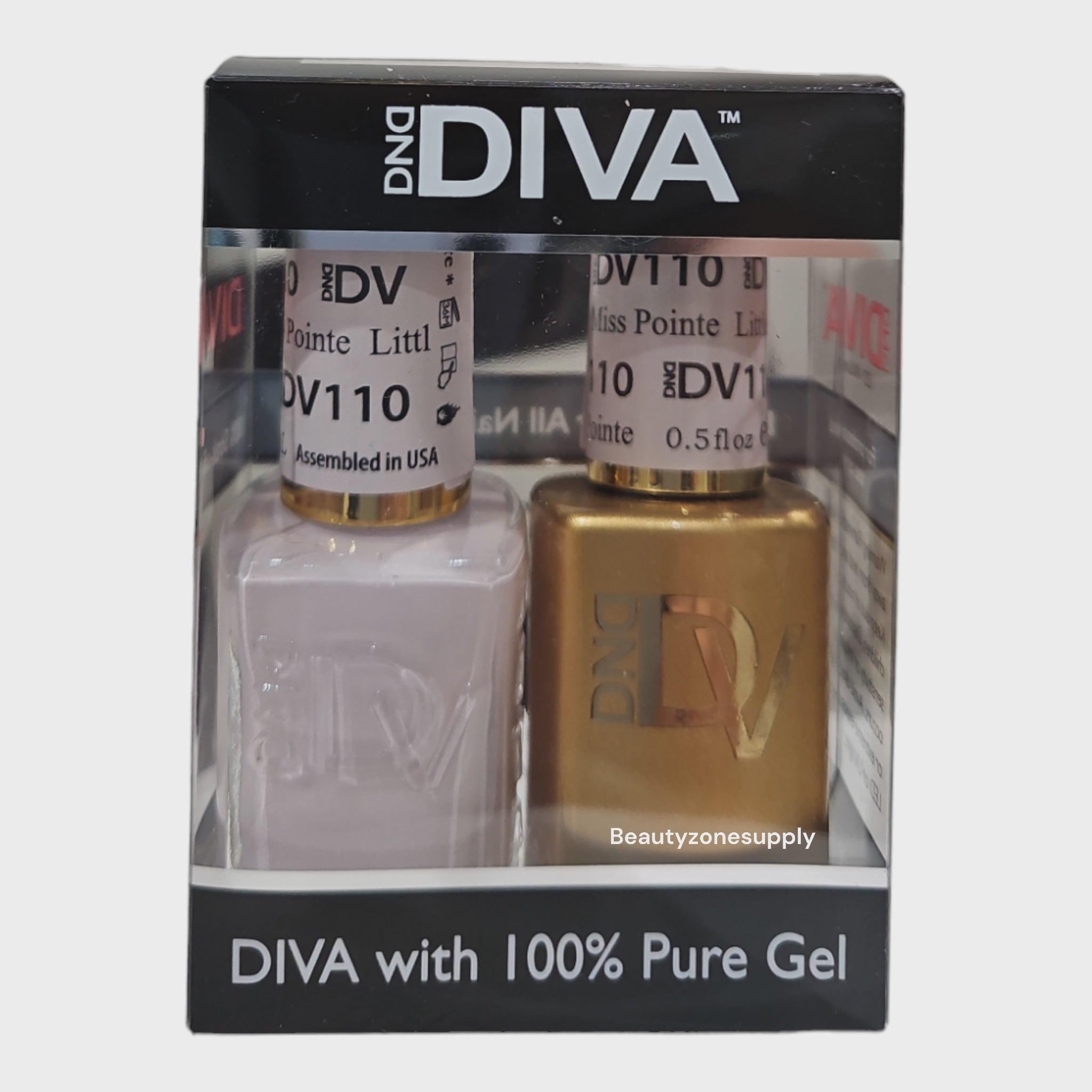DND Diva Duo Gel & Lacquer 110 - Little Miss Pointe Nail Polish Set