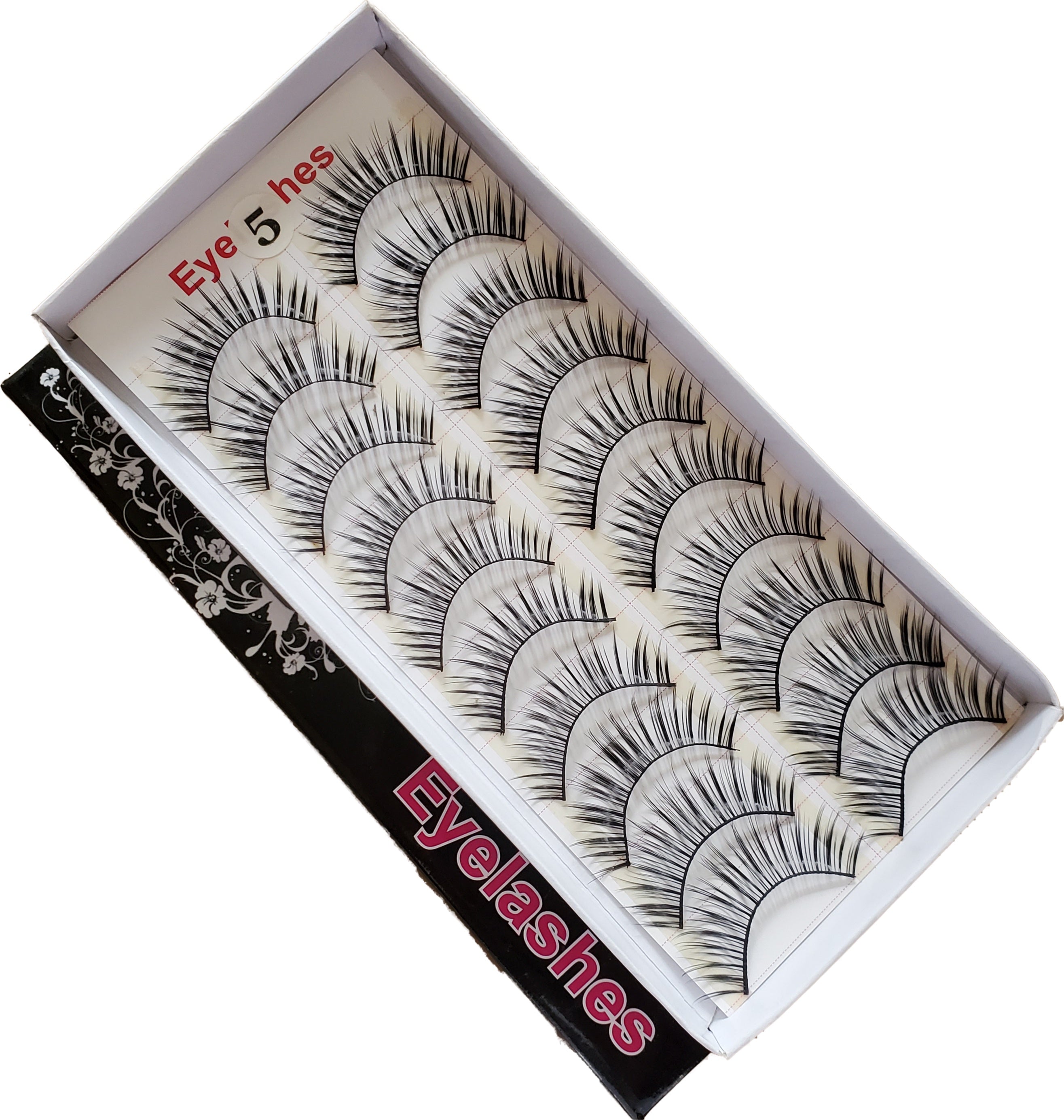BeautyZone Premium Fake False Eyelashes Set of 10 Pairs - Style #05