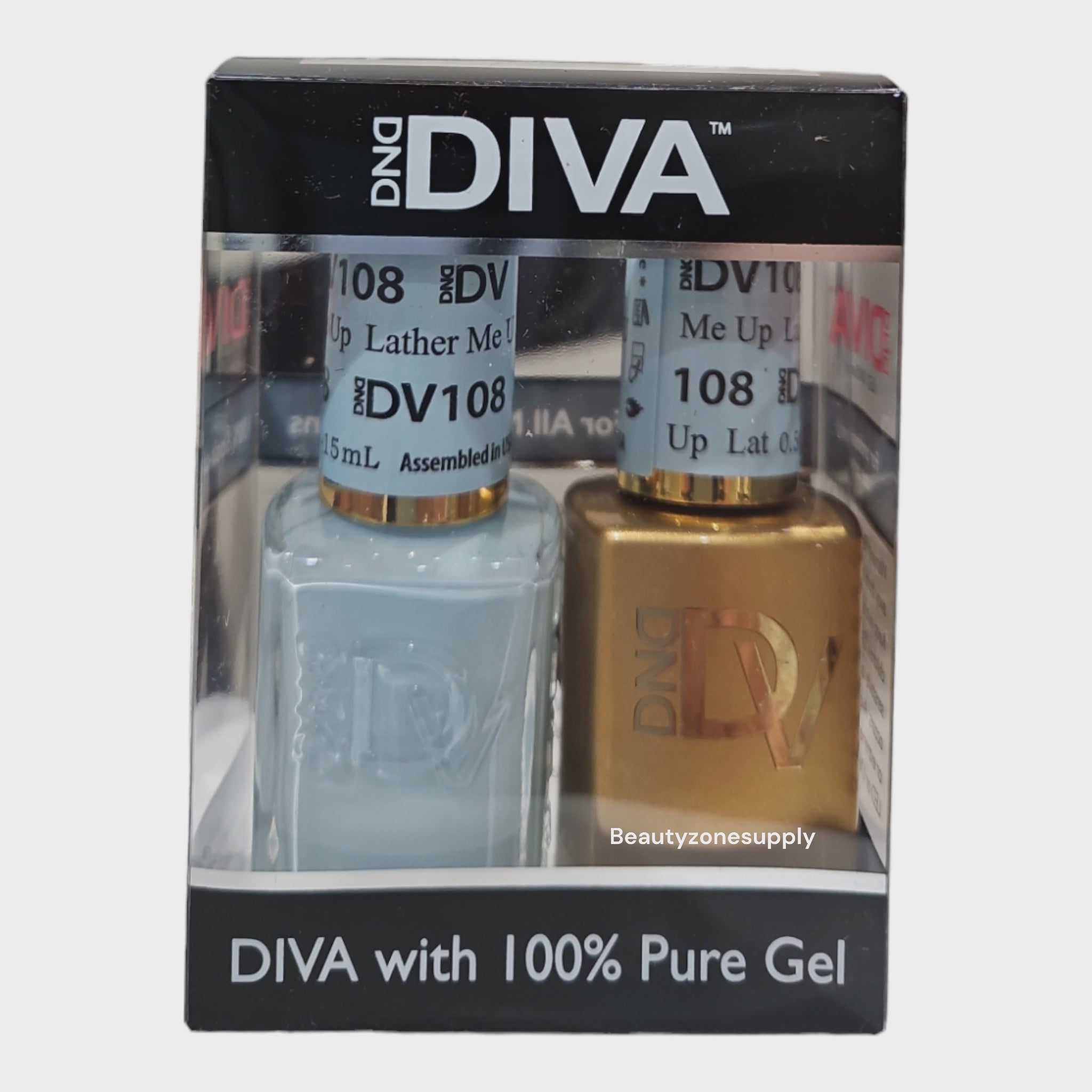 DND Diva Duo USA - Gel & Lacquer 108 'Lather Me Up'