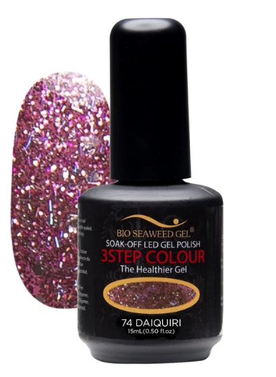 Bio Seaweed 3 - Step Smooth Gel Polish 74 Daiquiri for Professional Use