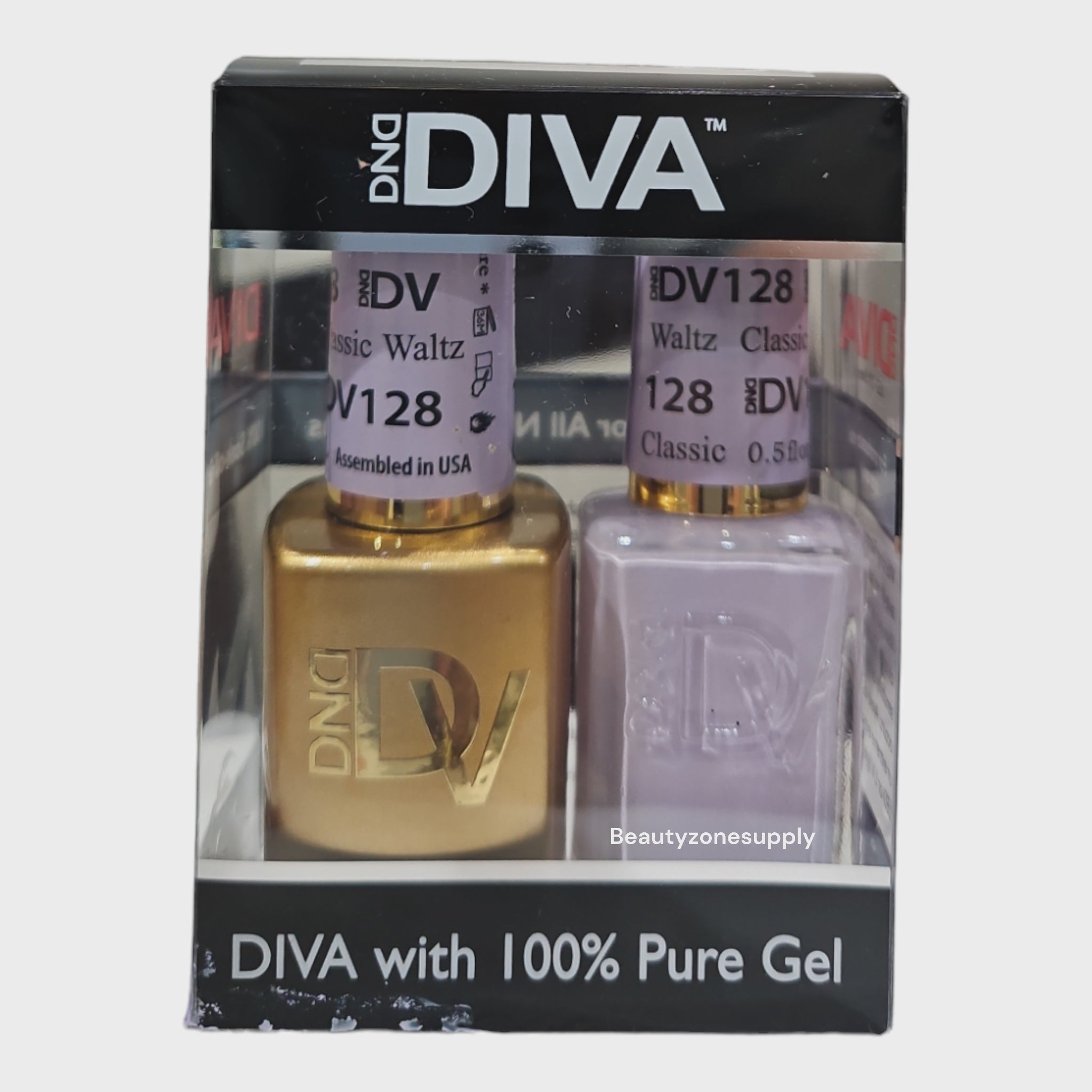 DND Diva 128 Duo Gel & Lacquer - Classic Waltz Nail Polish