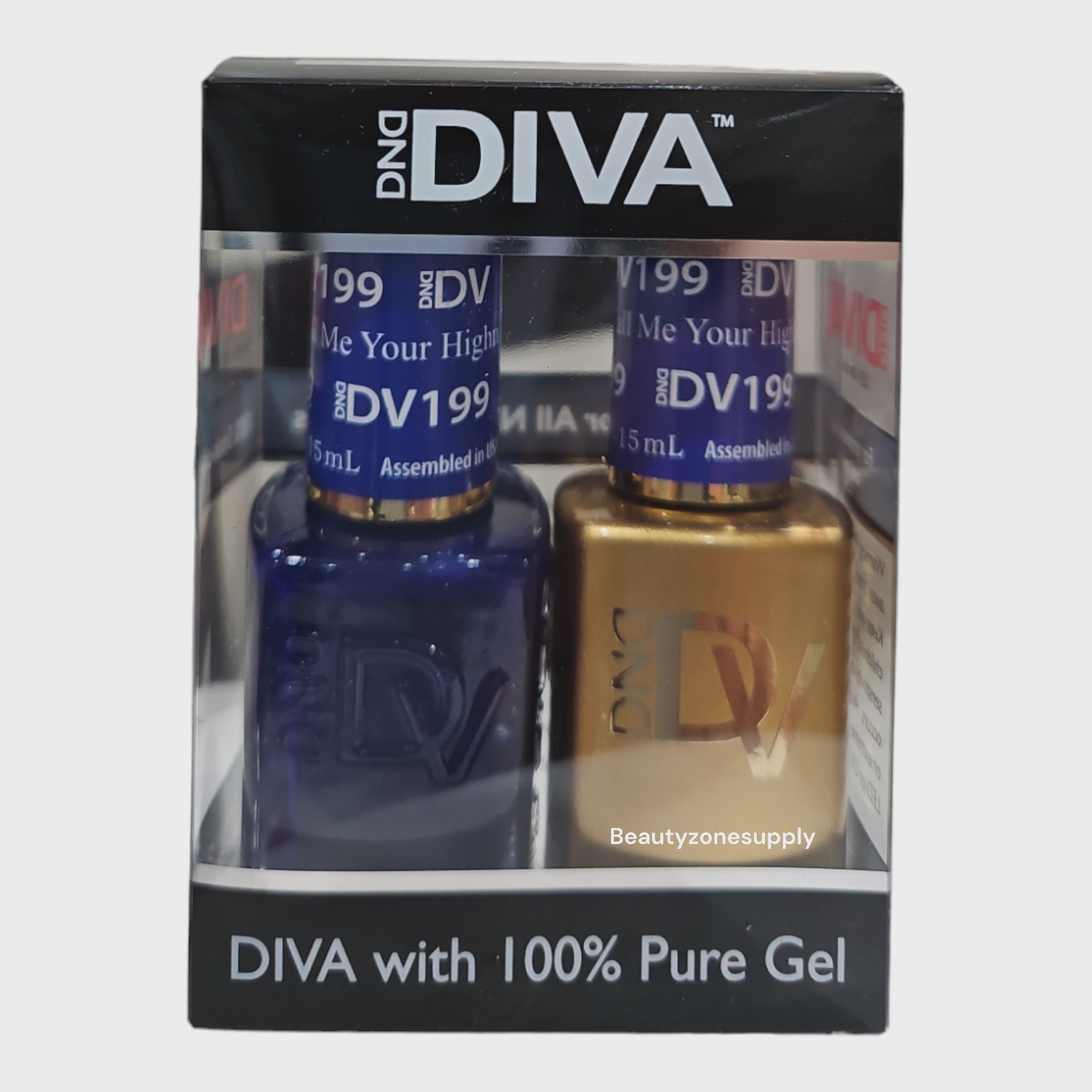 DND Diva Duo 199 Gel & Lacquer - 'Call Me Your Highness'