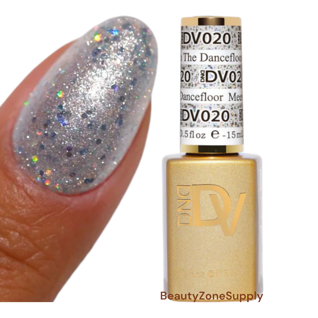 DND Diva Professional Gel Nail Polish, 0.5 Ounce, Shade 020 - Dancefloor Meeting