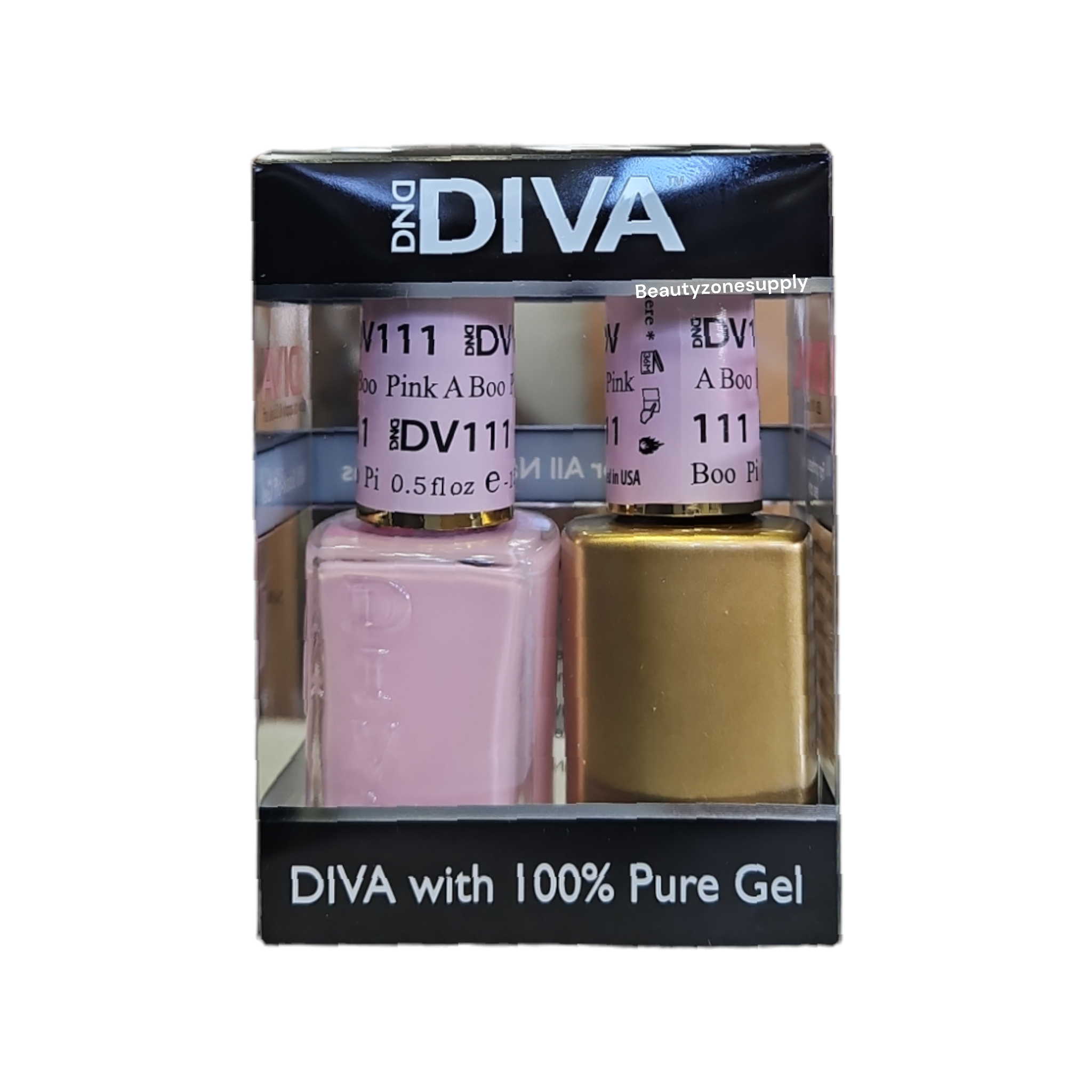 DND Diva Duo Gel and Lacquer 111 - Charming Pink A Boo