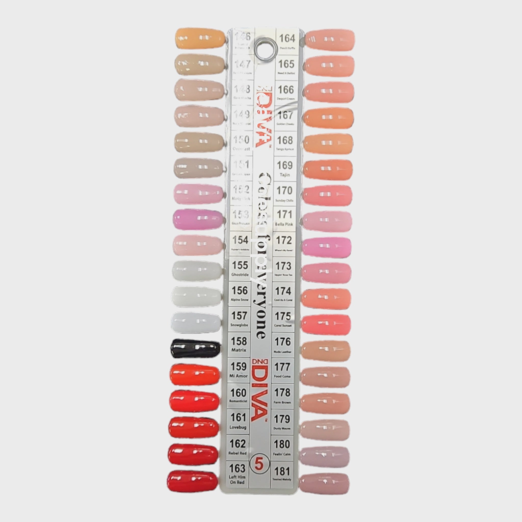 DND Diva Duo Professional Gel Nail Polish & Lacquer Set 150 Overcast